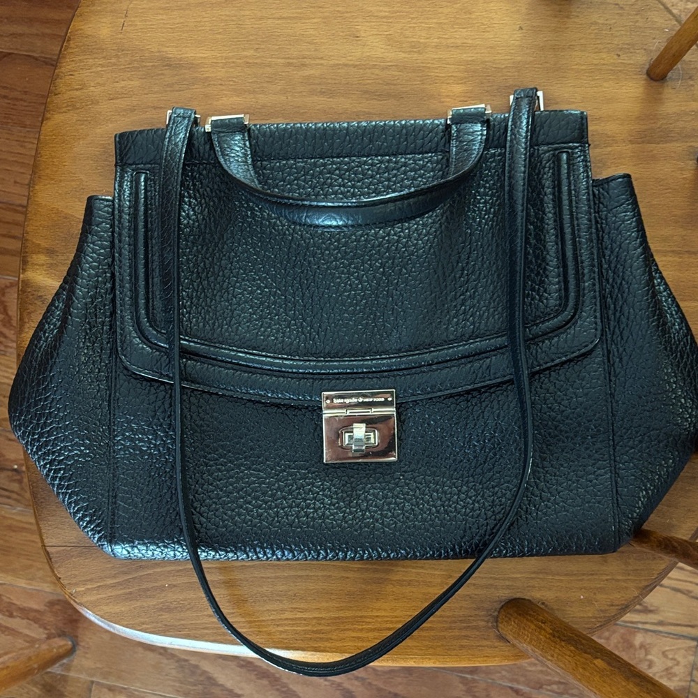Kate Spade Black Pebbled Leather Shoulder Bag ZA